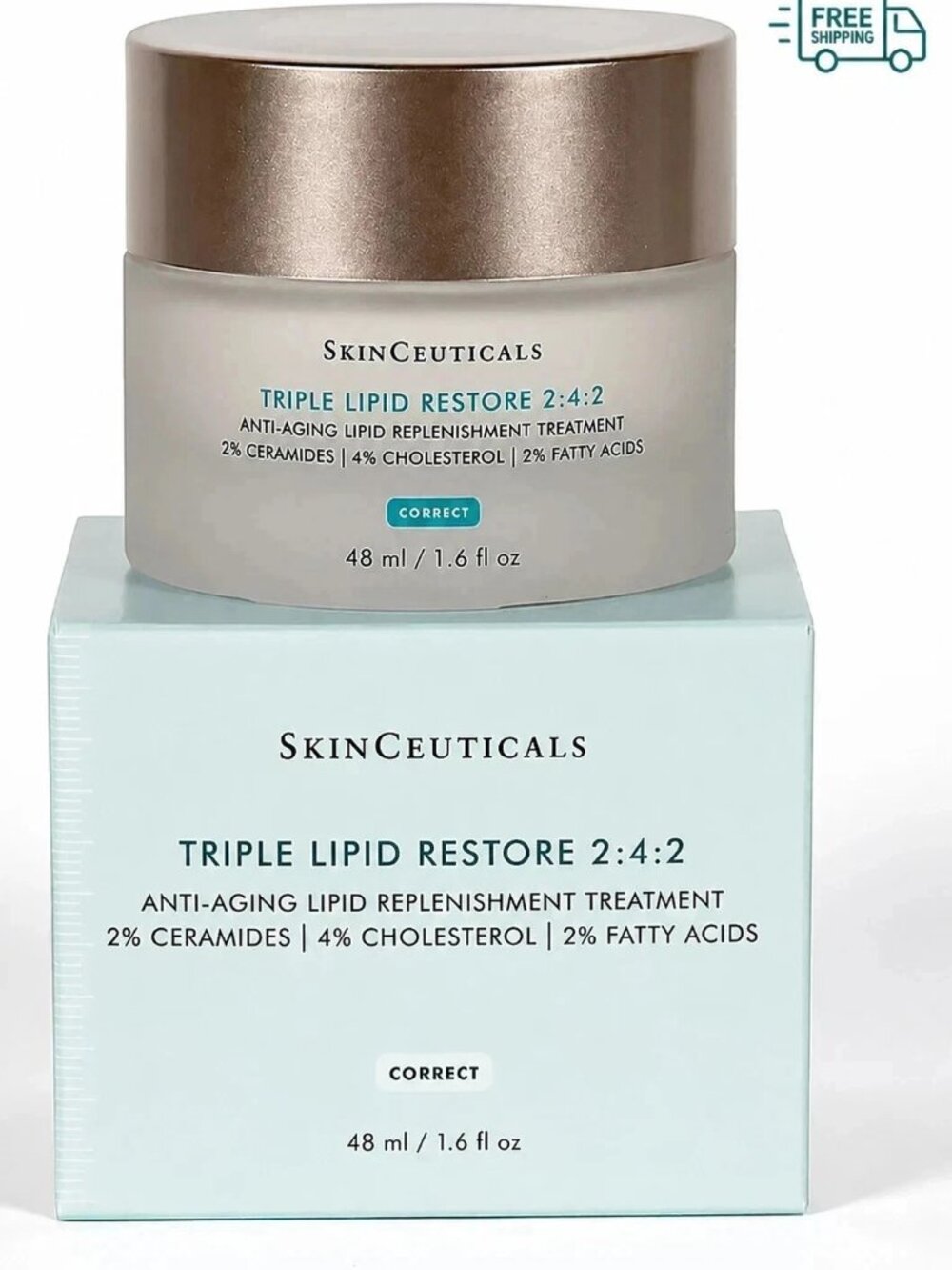 SkinCeuticals Triple Lipid Restore 2:4:2 Face Cream 48ml 1.6oz Sealed New Box